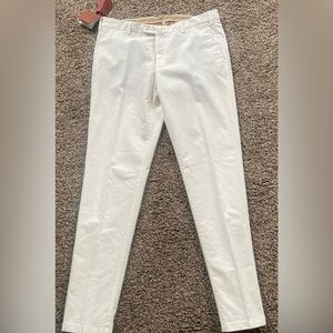 Loro Piana Mens cream cotton chinos waist size 36 (52 Italian) new with tags